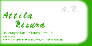 attila misura business card